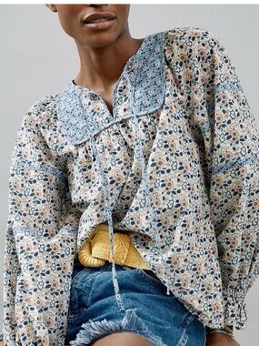 Anthropologie Othilia peasant blouse